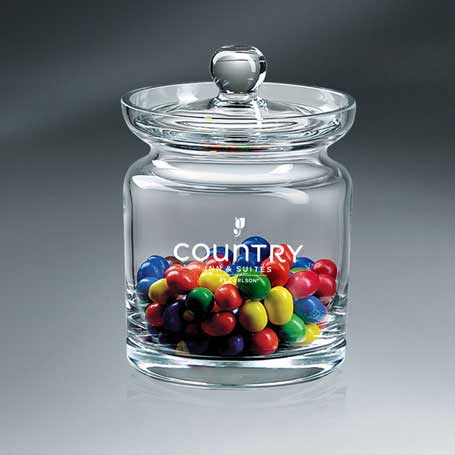 GNS176 - Crystalline Candy Jar with Lid (Lead-Free)