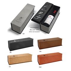 Leatherette and Cork Wine Box