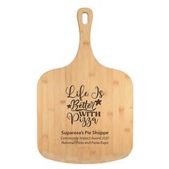 Square Shaped Bamboo Cutting Board with Rounded Edges