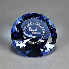Full-Cut Glass Gemstone (Includes Silver Color-Fill)