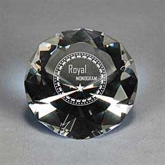 Full-Cut Glass Gemstone (Includes Silver Color-Fill)