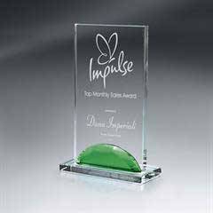 Optic Crystal Gemstone Award - Medium, Green