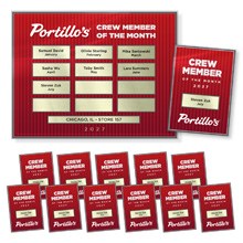 Metallic Window Set
1 Perpetual 10x13 Plaque, 12 Individual 5x7 Plaques