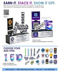 NEW Build-a-Base Magnet Block Award