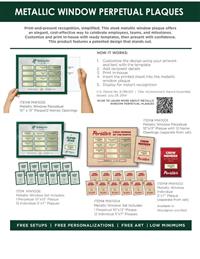 Metallic Window Plaque